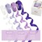 Purple Satin Ribbon 1/2 inch x 4 Rolls White/Dark Purple/Lilac/Lavender Ribbon for Gift Wrapping DIY Crafts Hair Decor Flower Bouquets Wedding Decor- Total 40 Yards